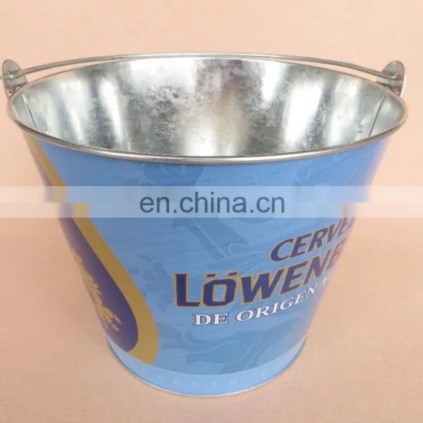 Wholesale Metal Tinplate Beer Ice Bucket With Handle photo-3