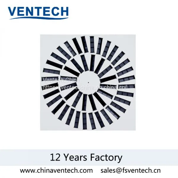 Aluminum Adjustable Blades Swirl Air Diffuser China Supplier