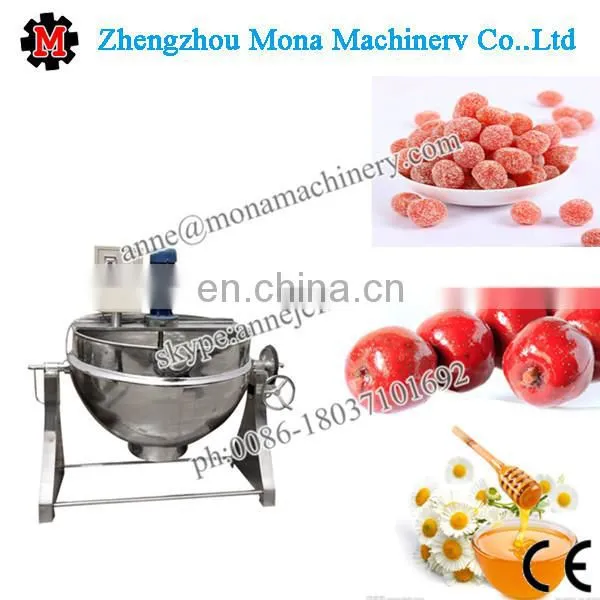 Stainless Steel Steam Jacketed Kettle Jacketed Kettle Gas Heating Jacketed Kettle/cooking Pot With Agitator photo-2
