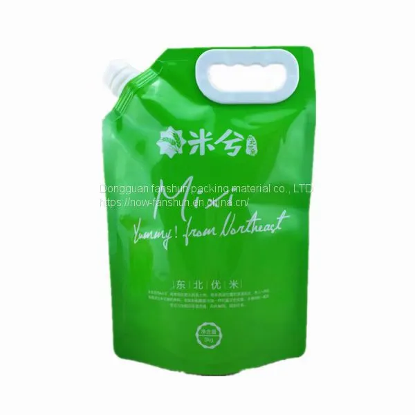 Composite High Quality Rice Packaging Bag _ Portable Food Plastic Color Printed Rice Fragrance Rice Bag Suction Bag photo-2