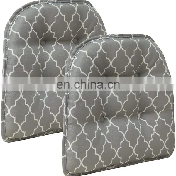 Trellis Tufted Non-Slip Geometric Dining Chair Cushions photo-2