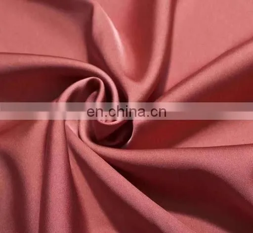 Chinese Manufacturer High Quality 50D*75D Matte Satin Fabric for Woman Dress Blouse photo-6