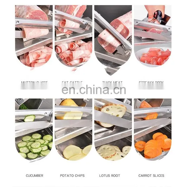 Wholesale Mini Manual Fresh Meat Slicer / Household Stainless Steel Meat Cutter / Manual Cutter Machine for Home Use photo-6