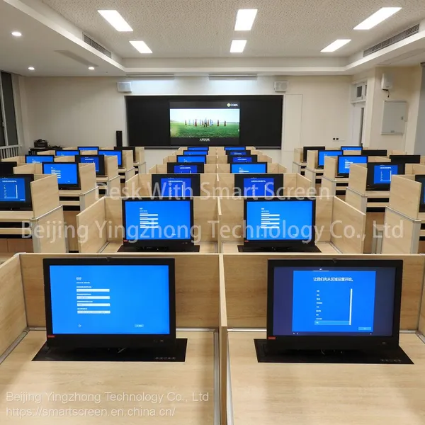 Dividers For Test Center Desk Sound Absorbing Language Lab Table Study Carrel Height Adjustable Library Cubicle For Office photo-5