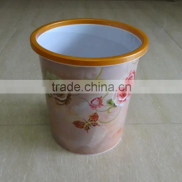 8L Plastic Garbage Bin With Artwork
