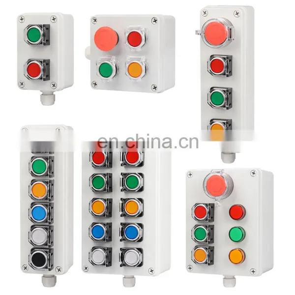 Waterproof Button Switch Emergency Stop Industrial Handhold Control Box, Push Button Switch Control Station Box photo-5
