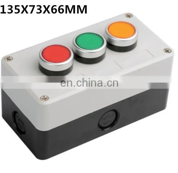 Waterproof Switch Box Plastic Starting Button Switch Box Electrical Industrial Button Emergency Stop Switch Box photo-4