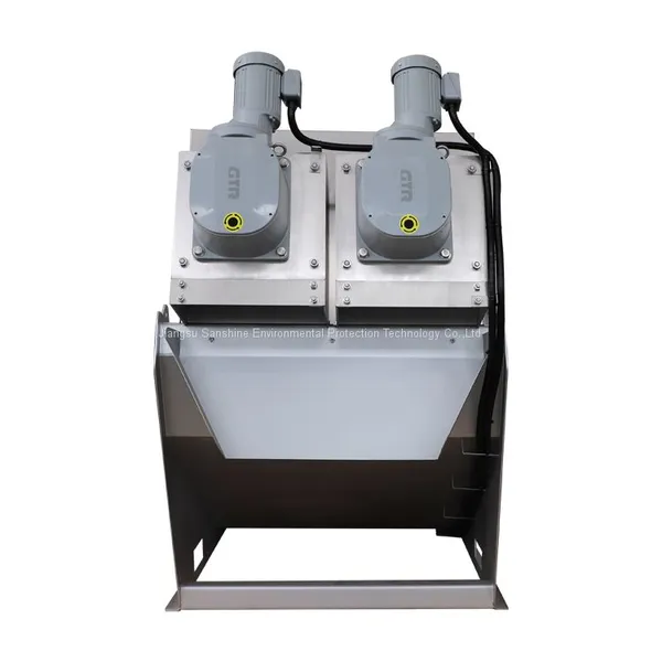 Auto Dairy Waste Solid Liquid Separator Dewatering Screw Press Sludge Dehydrator Price for Sewage Treatment Solution photo-2