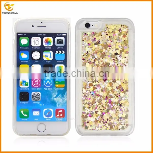 China Wholesale Glitter Quicksand Tpu Back Cover Case for Iphone 6 Plus photo-3