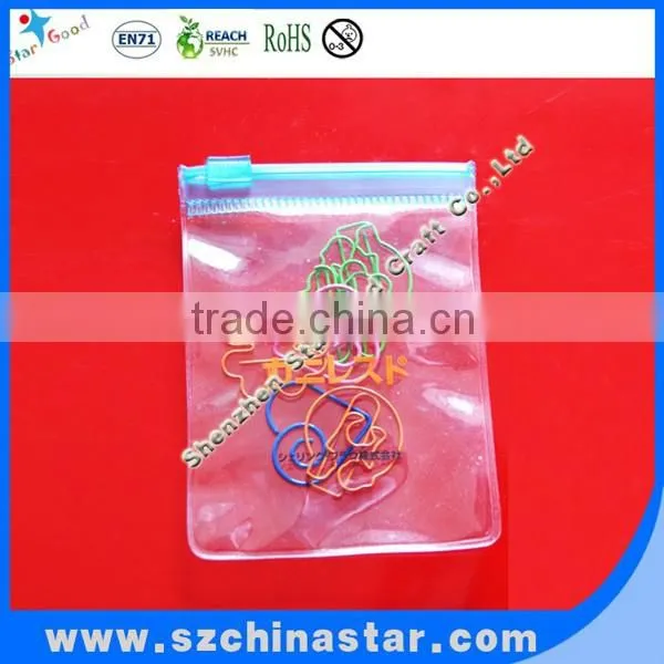 PVC Zipper Bag With Printing Paper Clip photo-2