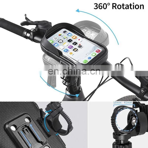 Factory Direct Wholesale High Capacity Waterproof Accessories Bag Cycling Handlebar Bag for Bikes photo-2