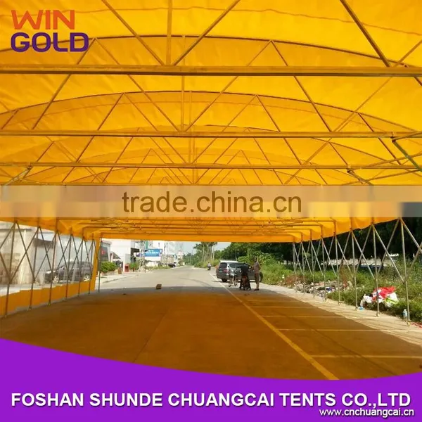12m Aluminum Alloy / Iron Folding Car Storage Tent Galvanized Pipe photo-4