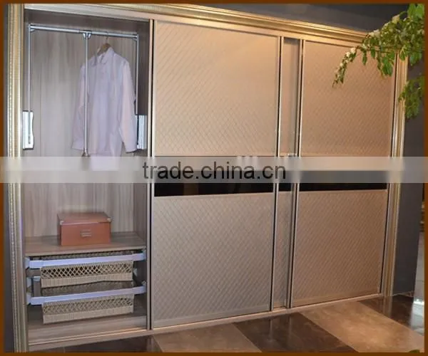 Customized Modern Wood Door Designs Bedroom Furniture Walk in Wardrobe photo-4