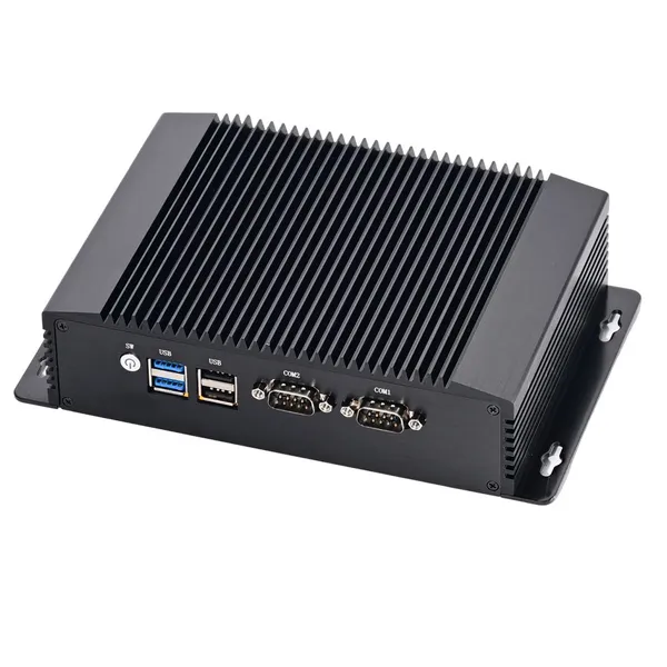 Partaker Fanless Mini PC Alder Lake-N Intel Core N100 Windows 11 Pro or Linux 2 x LAN DP 2 x HDMI 2 x COM Industrial Computer photo-2