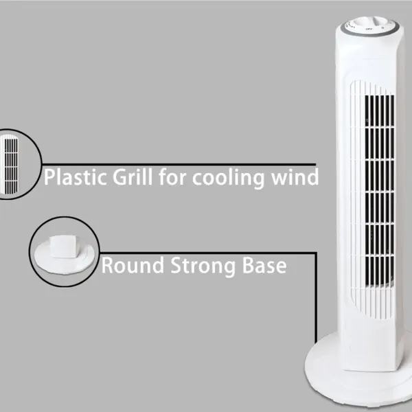 29′ ′ Electric Tower Fan in Elegant Design With 120 Minutes Timer Rotary Switch Control（Wechat:13510231336）