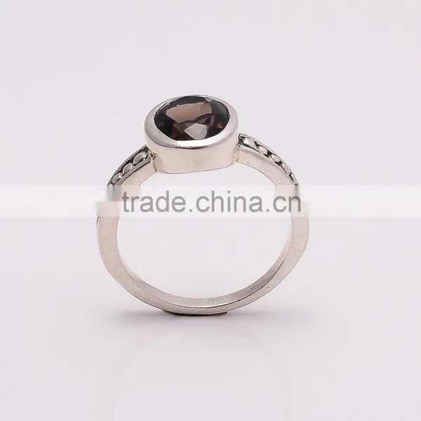 LIGHT WEIGHT SMOKY Ring,925 Sterling Silver Jewelry Wholesale,WHOLESALE SILVER JEWELRY,SILVER EXORTER,SILVER JEWELRY FROM INDIA photo-3