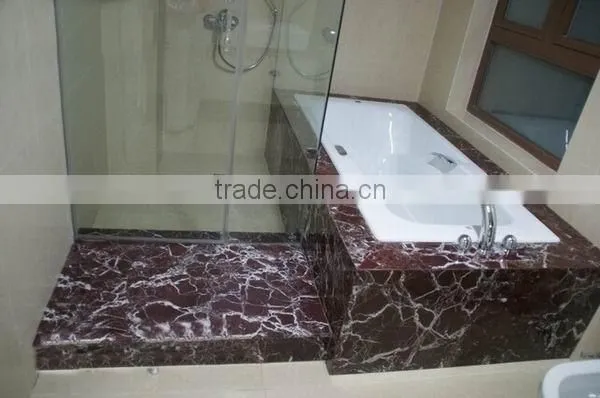 High Grade Luxury Rosso Levanto Red Marble Stair Covers photo-2