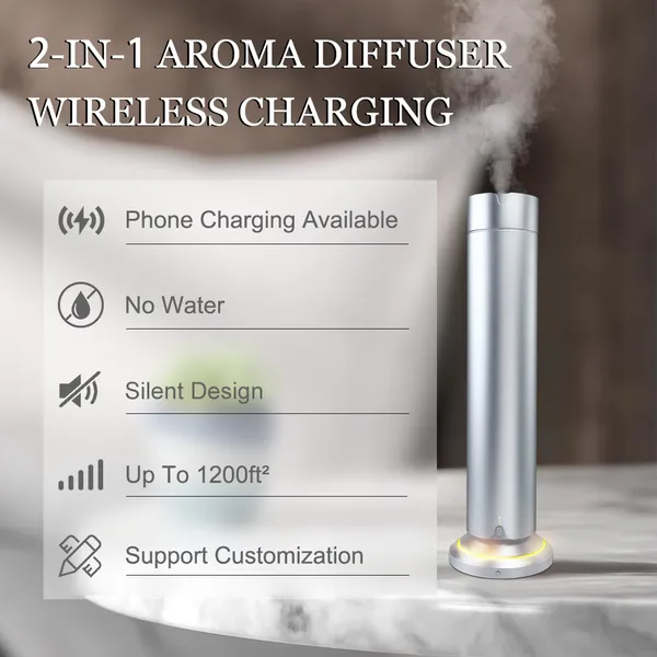 Premium Smart Aroma Tower Stable Continuous Aroma Mode Phone Charging Available Home Scent Solution Diffuser photo-3