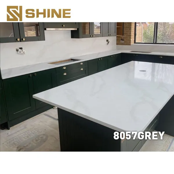 New Design Widely Used Artificial Quartz Slab Stone Kitchen Countertop photo-2