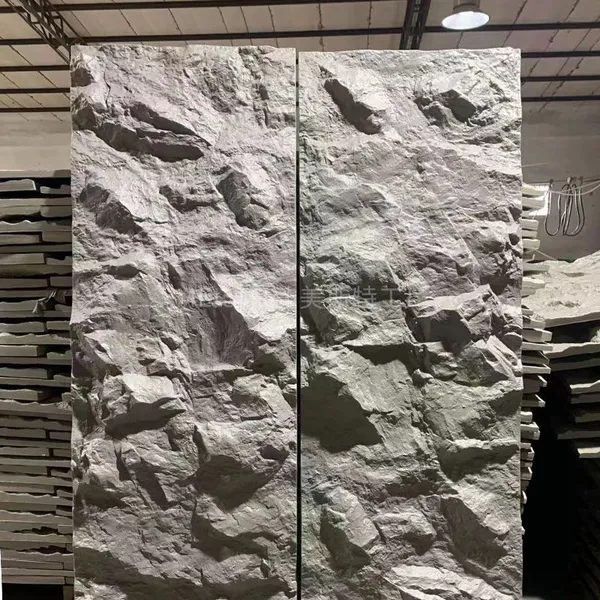 Pu Faux Stone Flexible Outdoor Stone Wall Panel Resin Lightweight Pu Wall Panels Stone for Decor photo-3