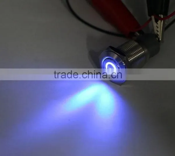 12v Latching Metal Pushbutton Switch Waterproof Ip65 photo-6