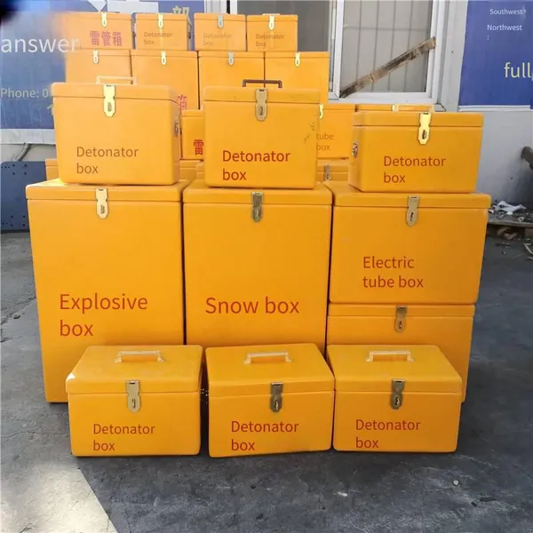 Copper Lock Explosive Box, Made of Fiberglass, Underground Insulated Gunpowder Box, Hand-held Detonator Box photo-2