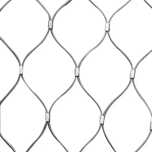 Seamless Sleeve Type Stainless Steel Rope Mesh 3x3 Inch Openings photo-1