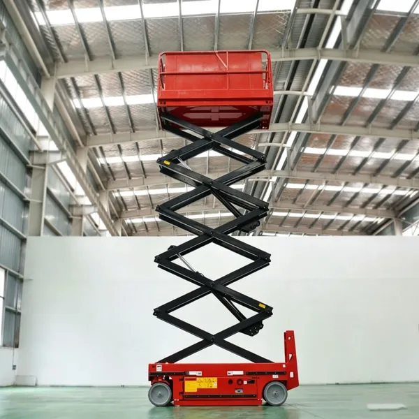 Capacity 450kg 6m 8m 10m 12m 14m Aerial Work Platform Mobile Electric Scissor Lift photo-2