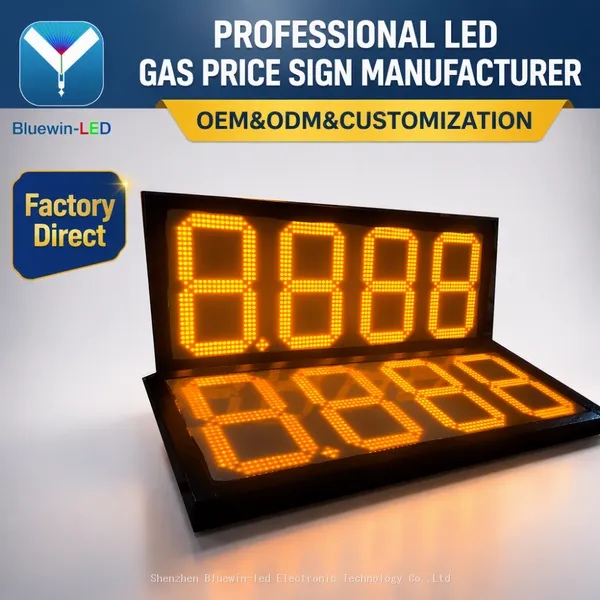 Price Display Screens for Petroleum Products Connect to Fuel Station Automation System
