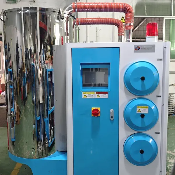 Dual-barrel Three-in-one Dehumidifying Dryer, Industrial Pet Plastic Pellet Dehumidifying and Drying, pc Material Plastic Auxiliary Machine
