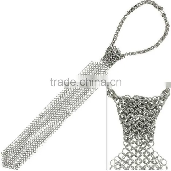 Medieval Renaissance Middle Ages Body Armor Decorative Chainmail Shirt Necktie