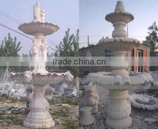Garden Sculpture Landscape Stone Carving Cascading Waterfalls photo-3