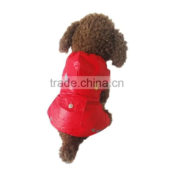 Wholesale Large Dog Clothes Red Dog Air Force Raincoat photo-6
