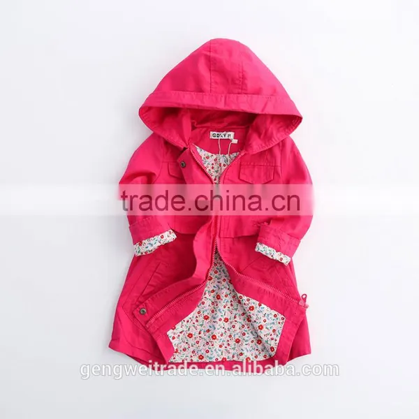Wholesale Children's Boutique Clothing Kids Coats High Quality Floral Cotton Girls Winter Coat photo-3