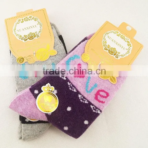 5 Pairs Women's Multi Color Wool Winter Socks photo-3