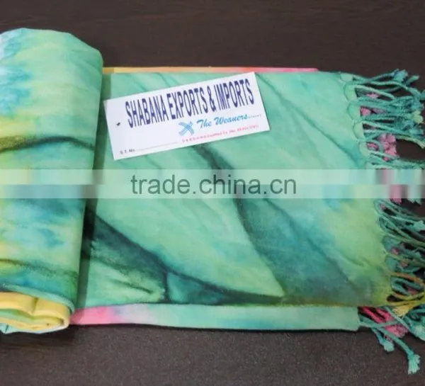 Tie-Dye Fouta Hand Woven Peshtemal Turkish Towel photo-4