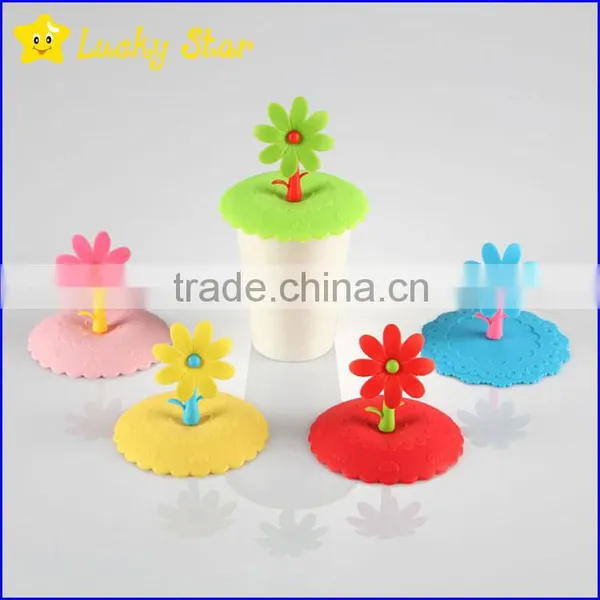 Ceramic Coffee Mug and Pot Silicone Cover Lids Various Colors Universal for Cup and Tumblers