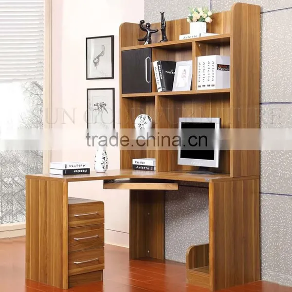Furniture Foshan China Desk Bookcase Combination Study Table With Bookshelf (SZ-FCB387) photo-3