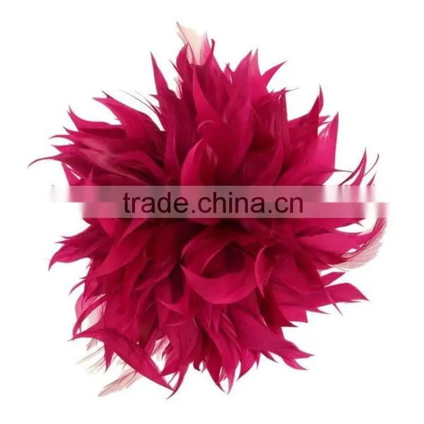 Fancy Feather Flower Hair Fascinator/Clip/Barrettes photo-4