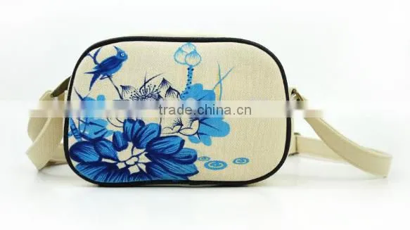 Premium Quality Folk-custom Style Pinting Waist Pack Canvas Fashion Waist Bag photo-2