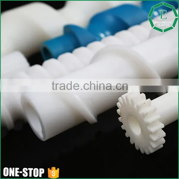 OEM High Precision Cnc Machined Conveying Large Engineering Tivar1000 Uhmwpe Plastic Screw Conveyor Arbor Rods Quality Choice photo-2