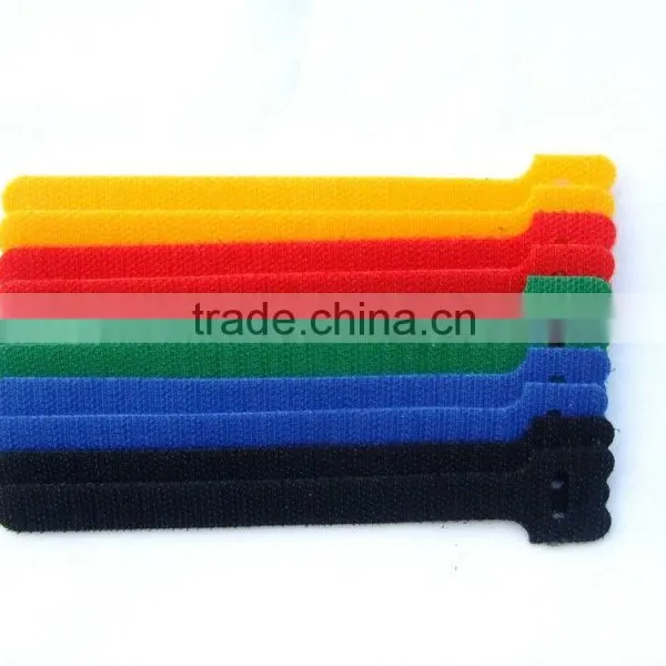 Assorted Adjustable Black Strap Hook Loop Reusable Cable Ties Organizer Tidy photo-3
