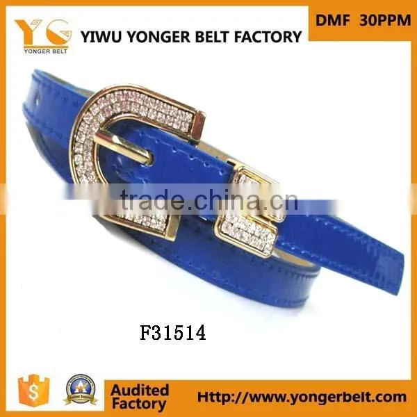 Rhinestone Buckle Double Ring Women Belt Latest Tops Designs Girls Belt photo-4