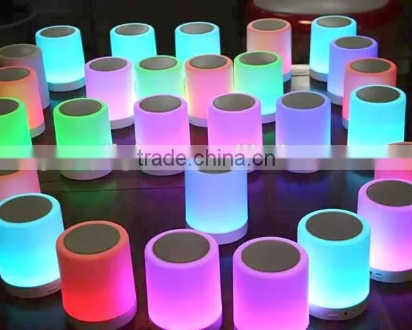 2016 Led Touch Sensor Wireless Portable Bluetooth Smart LED Music Lamp Quality Choice photo-3
