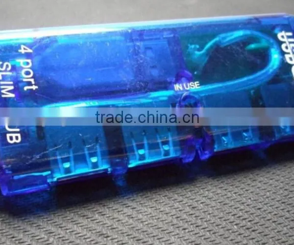 China Export Portable Novelty Slim USB 2.0 Hub 4 Port With Short Hide Cable photo-3