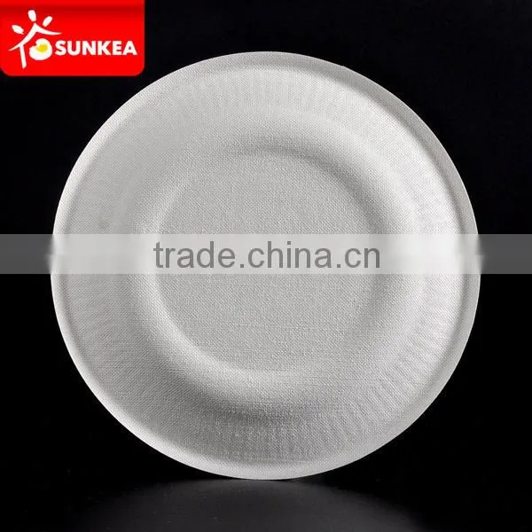 100% Biodegradable Sugarcane Cake Plate, High Quality Cake Plate,Disposable Tableware Quality Choice photo-4
