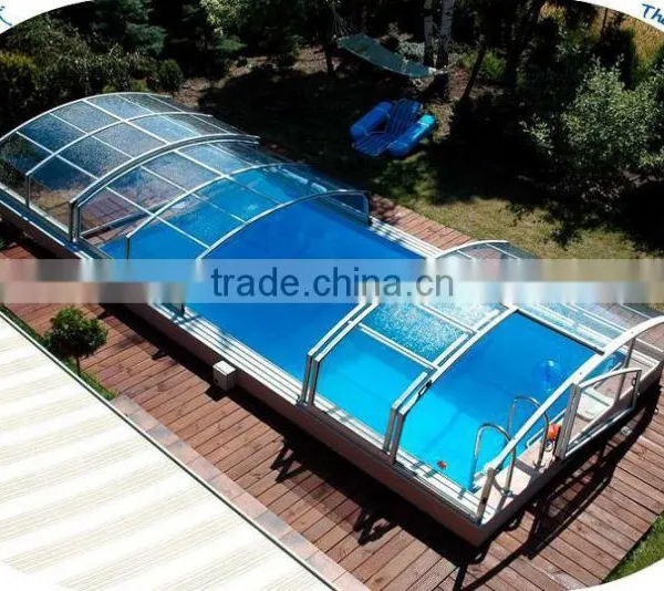 Outdoor Big Size Clear Skylight Swimming Pool Cover For Hotel photo-5
