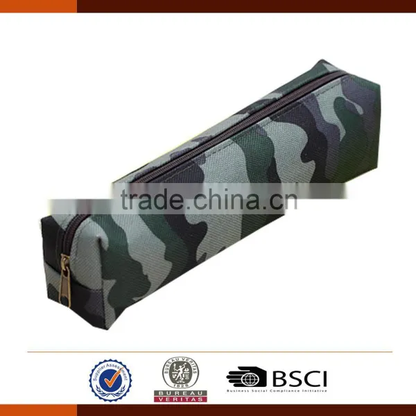 Wholesale Round 600D Camouflage Pencil Case for Kids photo-4