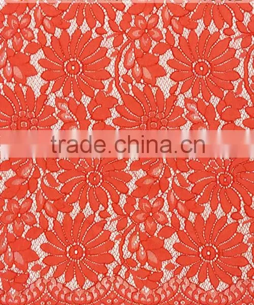 150cm Cotton/Nylon Knitted Eyelash Lace Fabric With Best Quality T8102 photo-2
