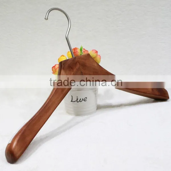 Antique Solid Wooden Coat Hanger With Square Bar photo-2